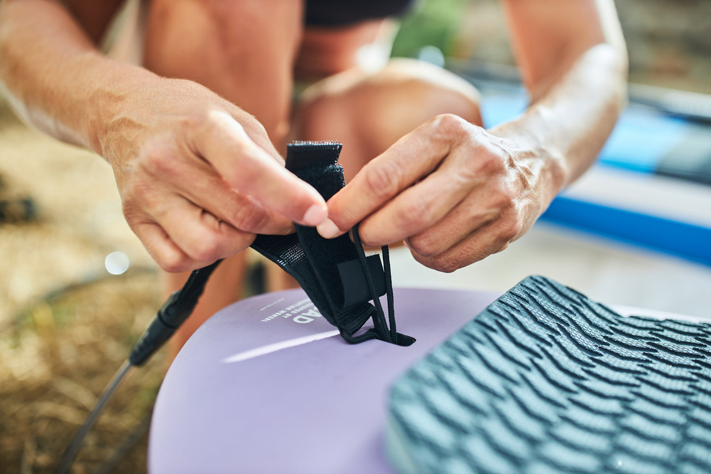 SUP Leash Tec Coiled Ankle